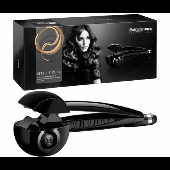 COPY - BABYLISS PRO PERFECT CURL BLACK CURLER HAIR NEW - Picture 1 of 12